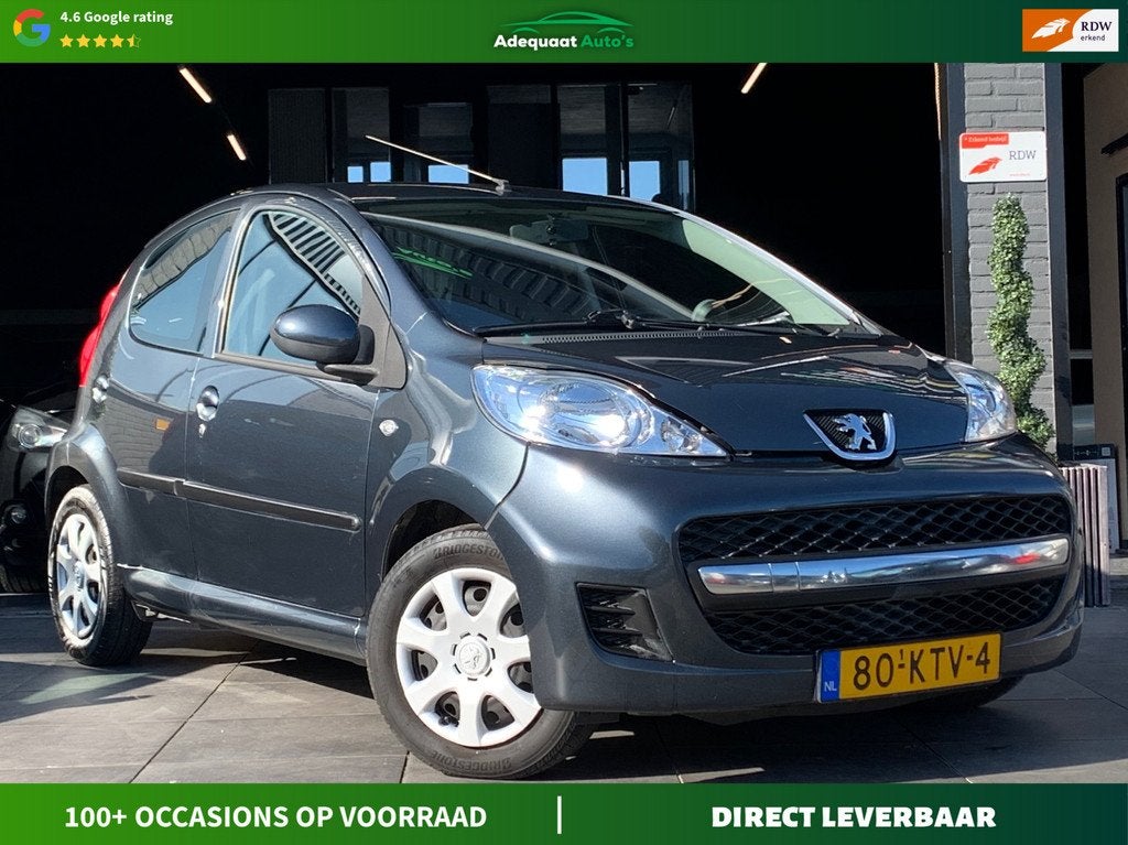 Peugeot 107 1.0-12V XS|AUT|Airco|El.Ramen|NAP|APK|AUX, Auto's, Peugeot, Stof, Gebruikt, Huisgarantie, Met garantie (alle)