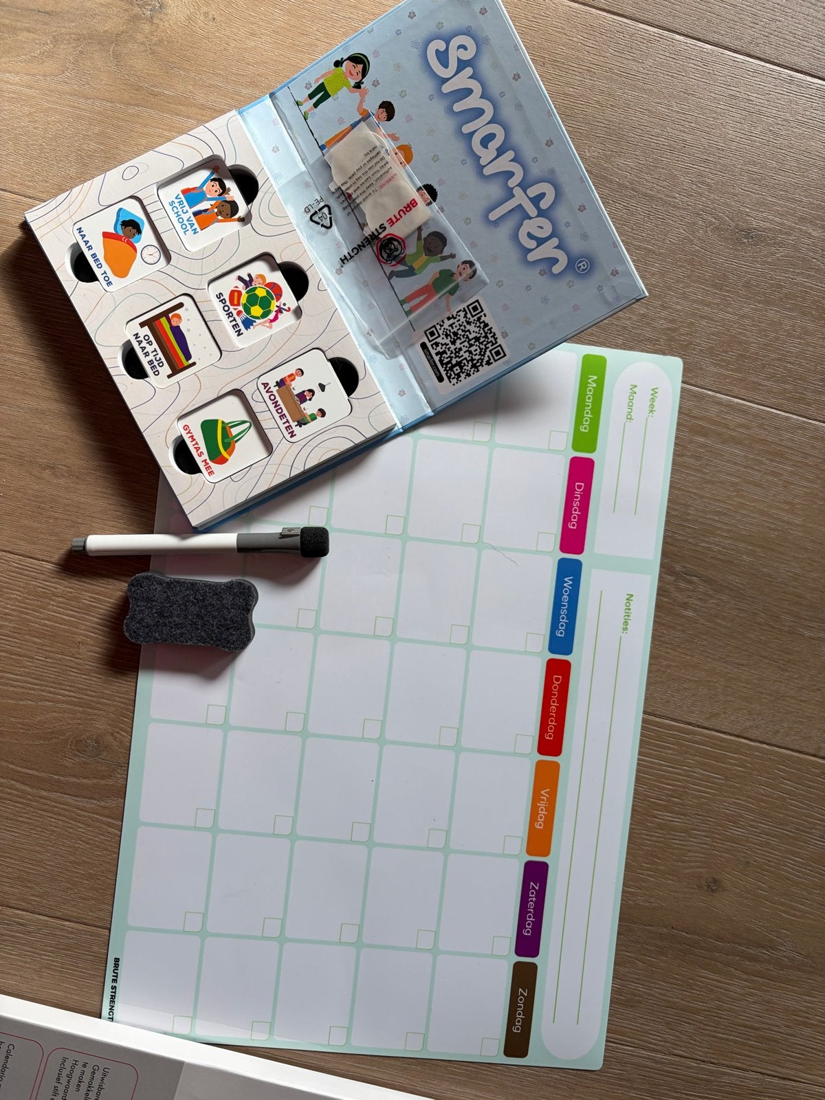 Smarfer whiteboard kalender, Ophalen of Verzenden, Weekkalender, Zo goed als nieuw