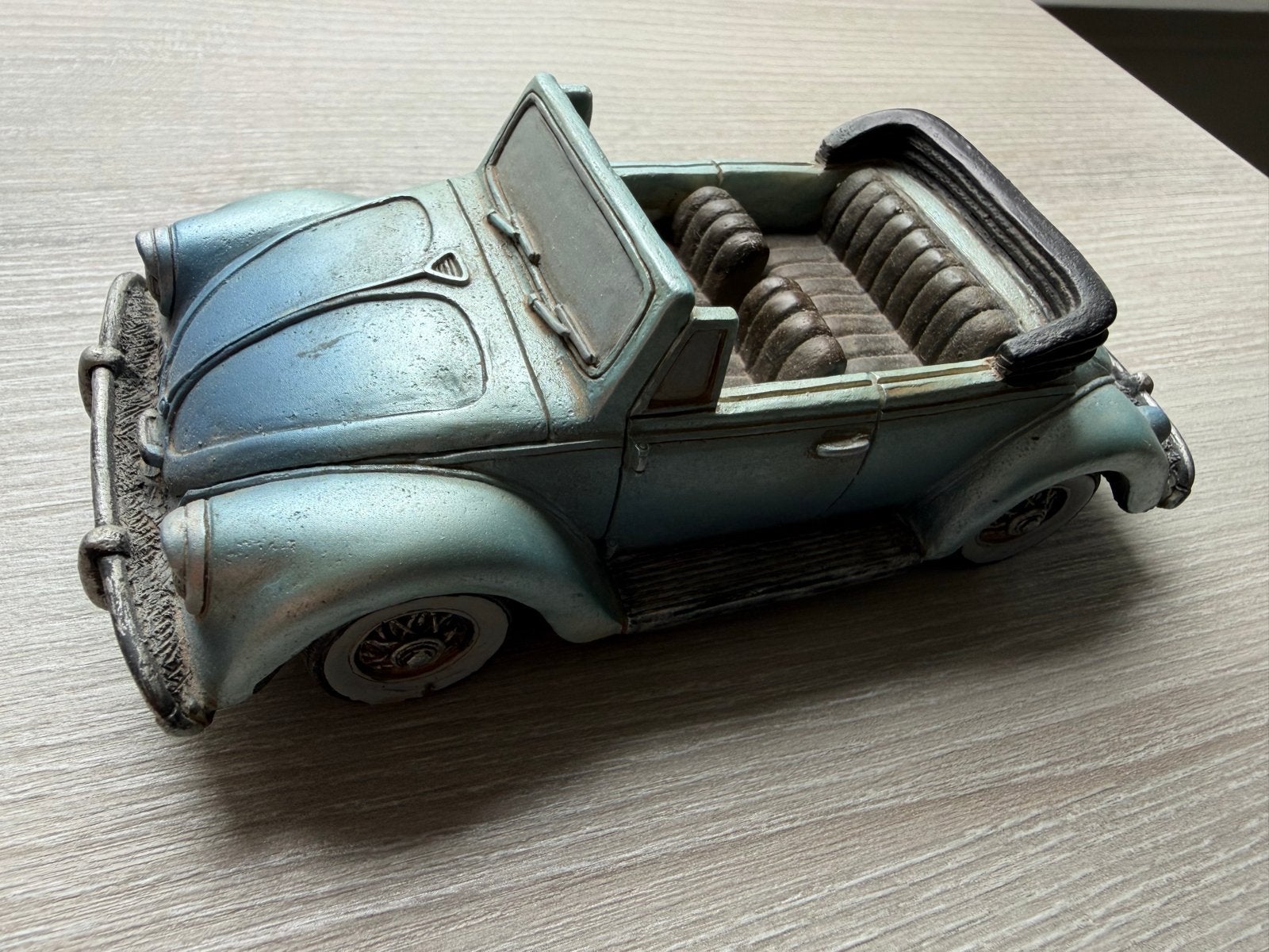 Vintage Kever Cabriolet Decoratiebeeld, van steen, Ophalen of Verzenden, Zo goed als nieuw, Auto's