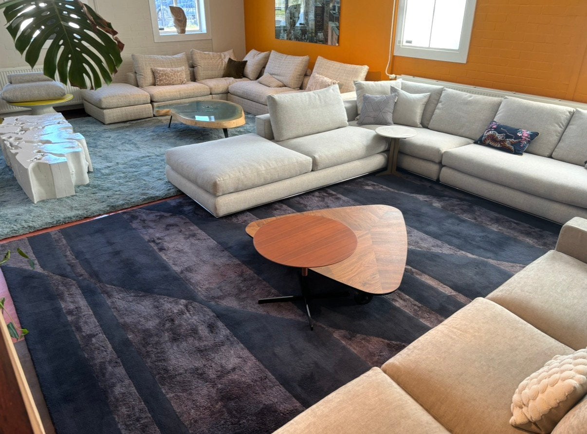 Minotti Fluxus kleed 300x400 cm met patroon showmodel LP 8 K, 9723 CA, 200 cm of meer, Ophalen of Verzenden, Zo goed als nieuw