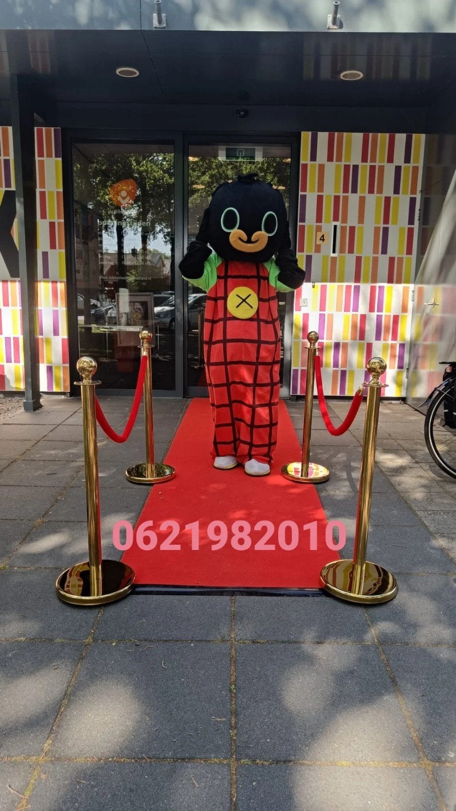 Mascotte pak van ning te huur, Ophalen of Verzenden, Zo goed als nieuw, Overige