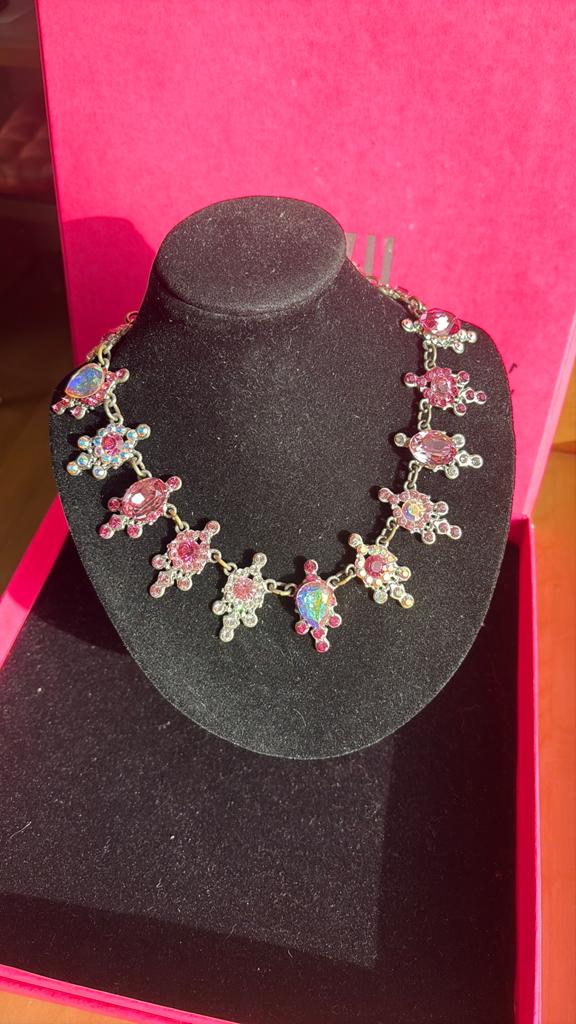 Supermooe roze Otazu ketting, Sieraden, Tassen en Uiterlijk, Kettingen, Ophalen of Verzenden, Zo goed als nieuw, Roze, Overige materialen