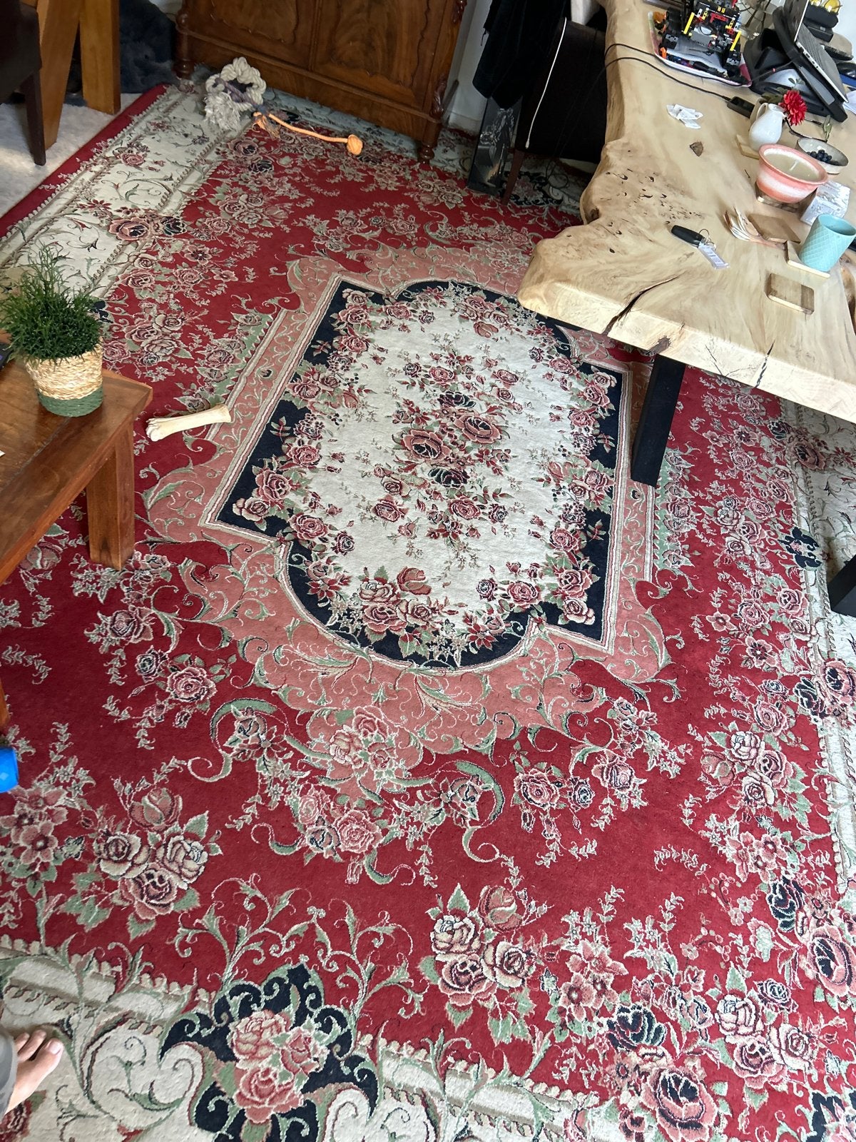 Groot Perzisch wollen kleed 3x4 meter, Ophalen, Gebruikt, 200 cm of meer, Rechthoekig