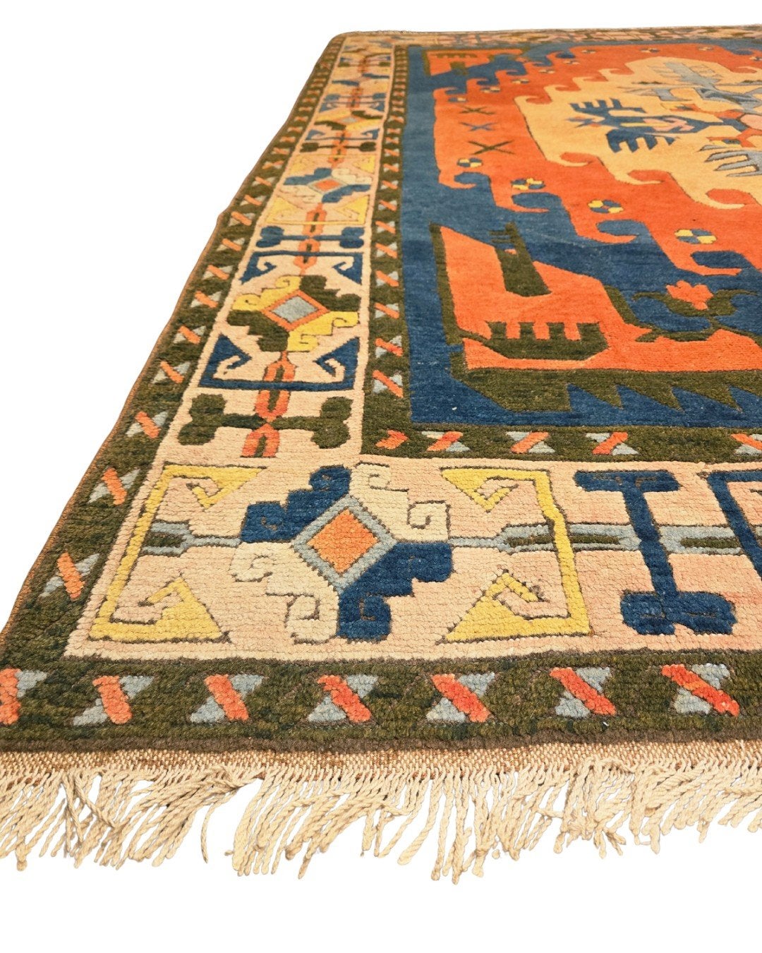 Groot Perzisch Tapijt Kars Kazak 345x255 wollen vloerkleed, 1185VB, De handelmaatschappij, Groot Perzisch tapijt wollen vloerkleed handgeknoopt