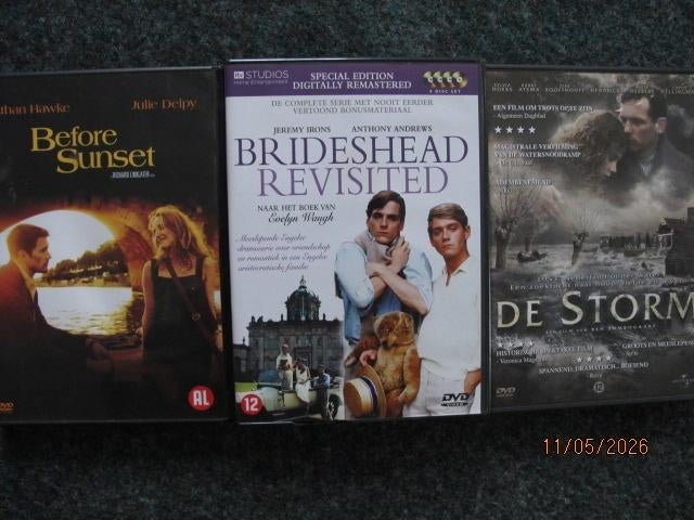 33D,75: before sunset -brideshead revisited -de storm, Cd's en Dvd's, Boxset, Ophalen of Verzenden, Zo goed als nieuw, Drama