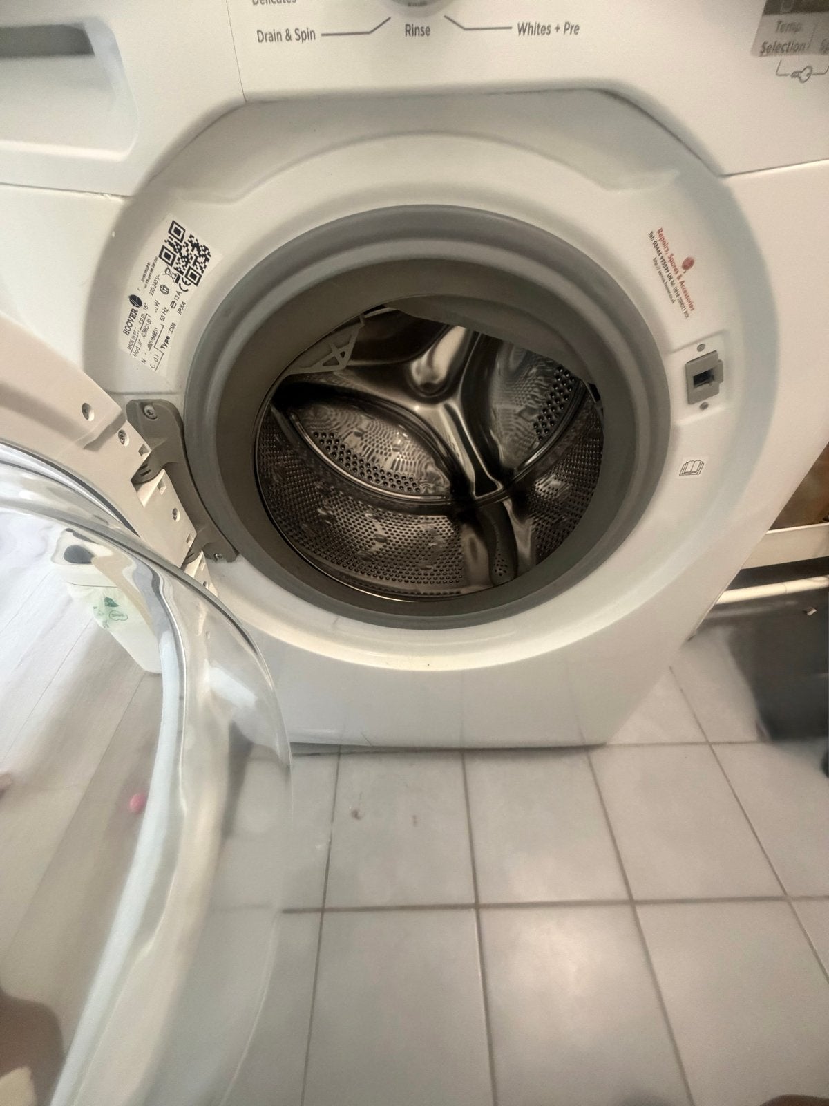 Hoover wasmachine met droogfunctie - 1 jaar oud, Witgoed en Apparatuur, 1200 tot 1600 toeren, 8 tot 10 kg, Ophalen of Verzenden