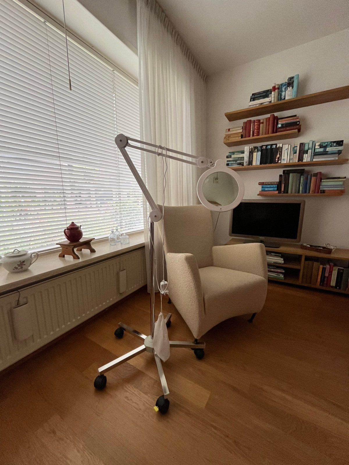 Loeplamp verrijdbaar, Ophalen, Gebruikt, Loeplamp