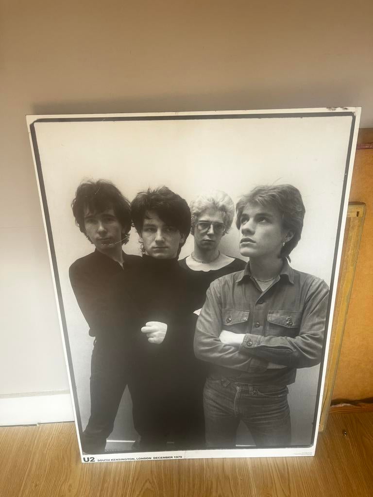Cardboard poster U2, Ophalen, Gebruikt