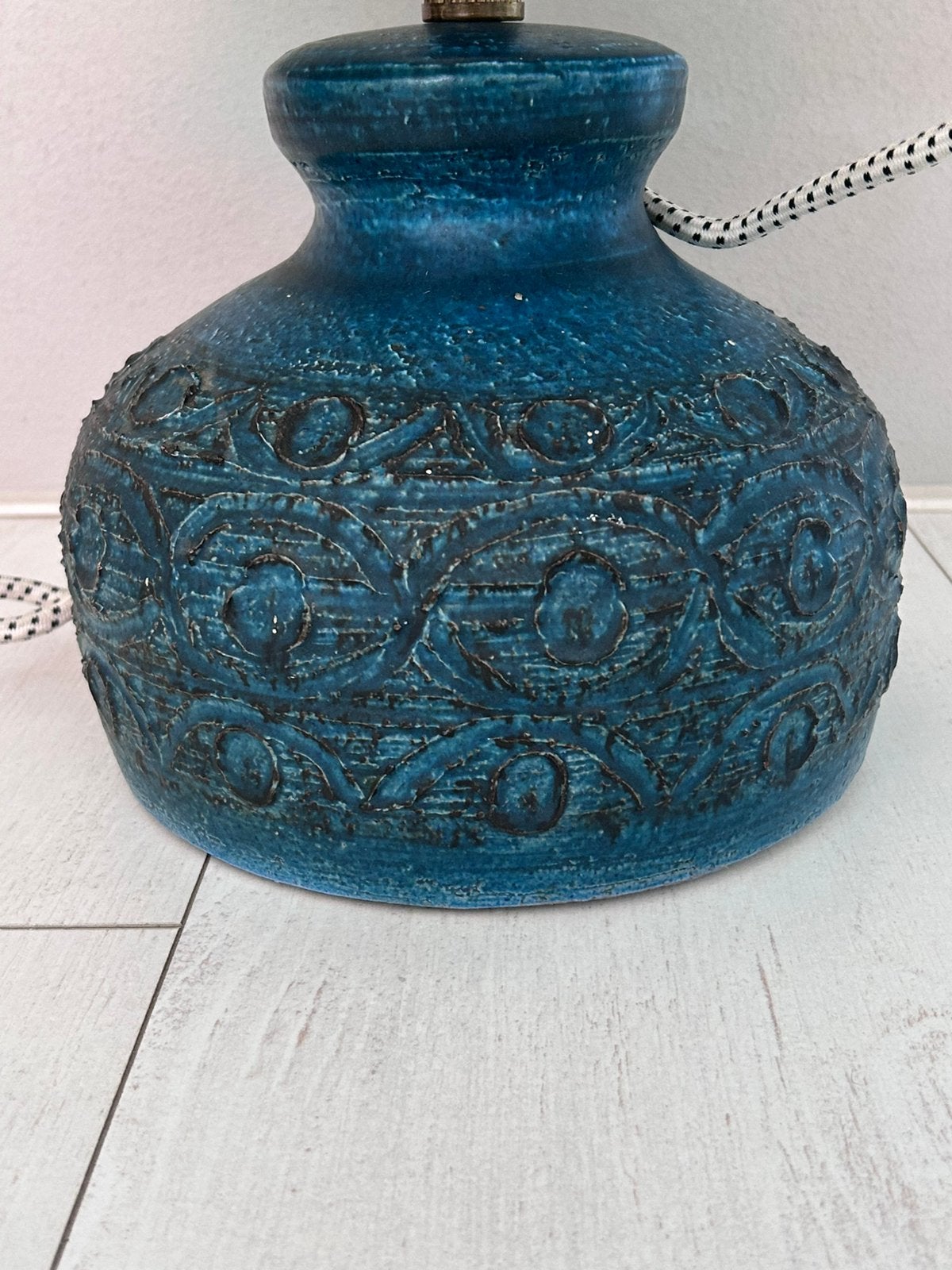 Prachtige tafellamp (west germany stijl voet) lees info, Ophalen, Zo goed als nieuw
