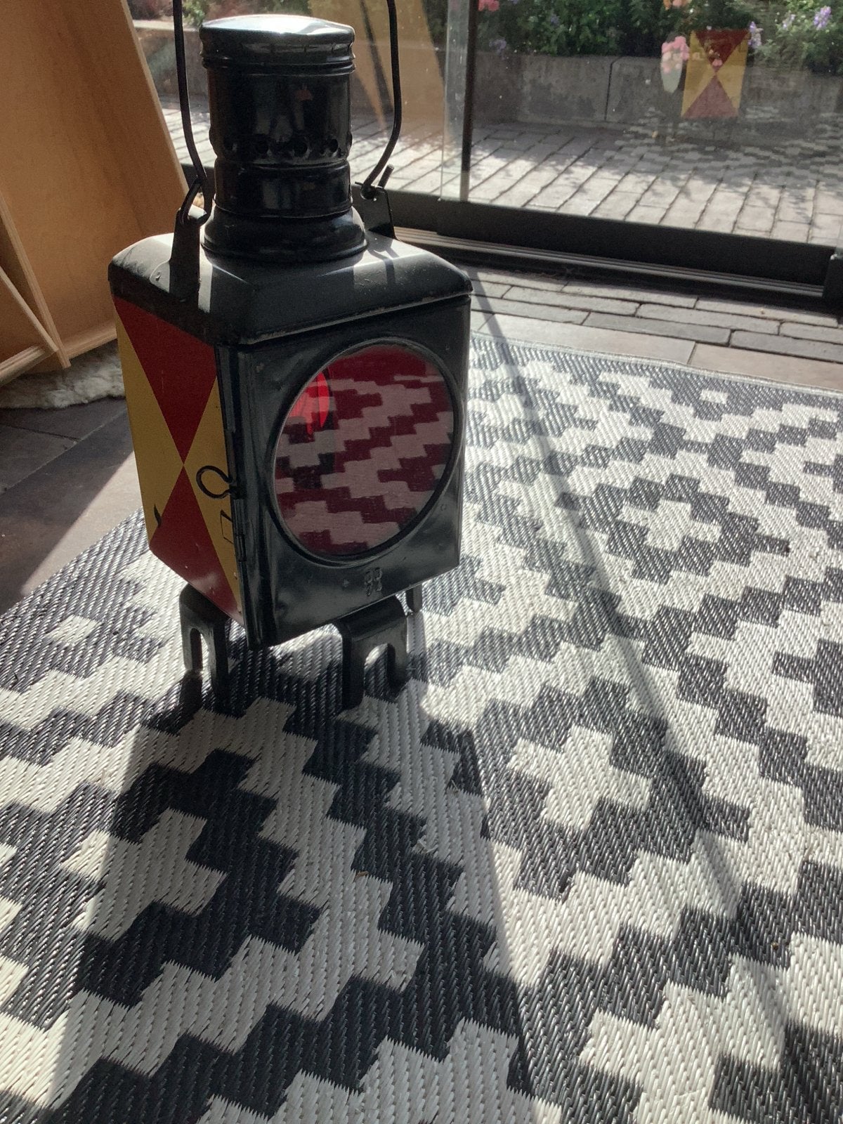 Vintage Spoorweg Lamp - Authentieke Decoratie, Ophalen of Verzenden