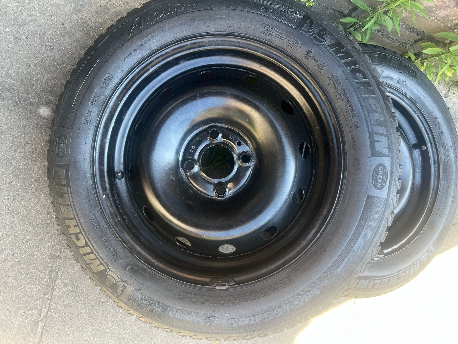 Reserve wiel Michelin Alpine stalen velgen 185/65 R15, Ophalen, Gebruikt
