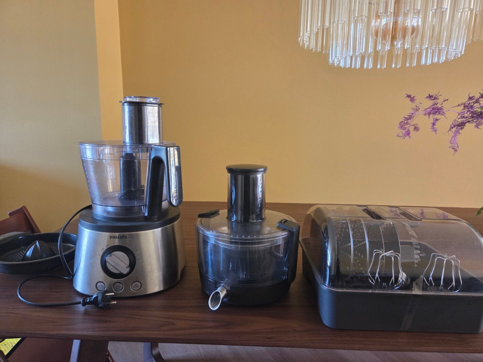 Philips Keukenmachine met Sapcentrifuge en Citruspers, Gebruikt, 3 snelheden of meer, Ophalen of Verzenden, 2 tot 3 liter