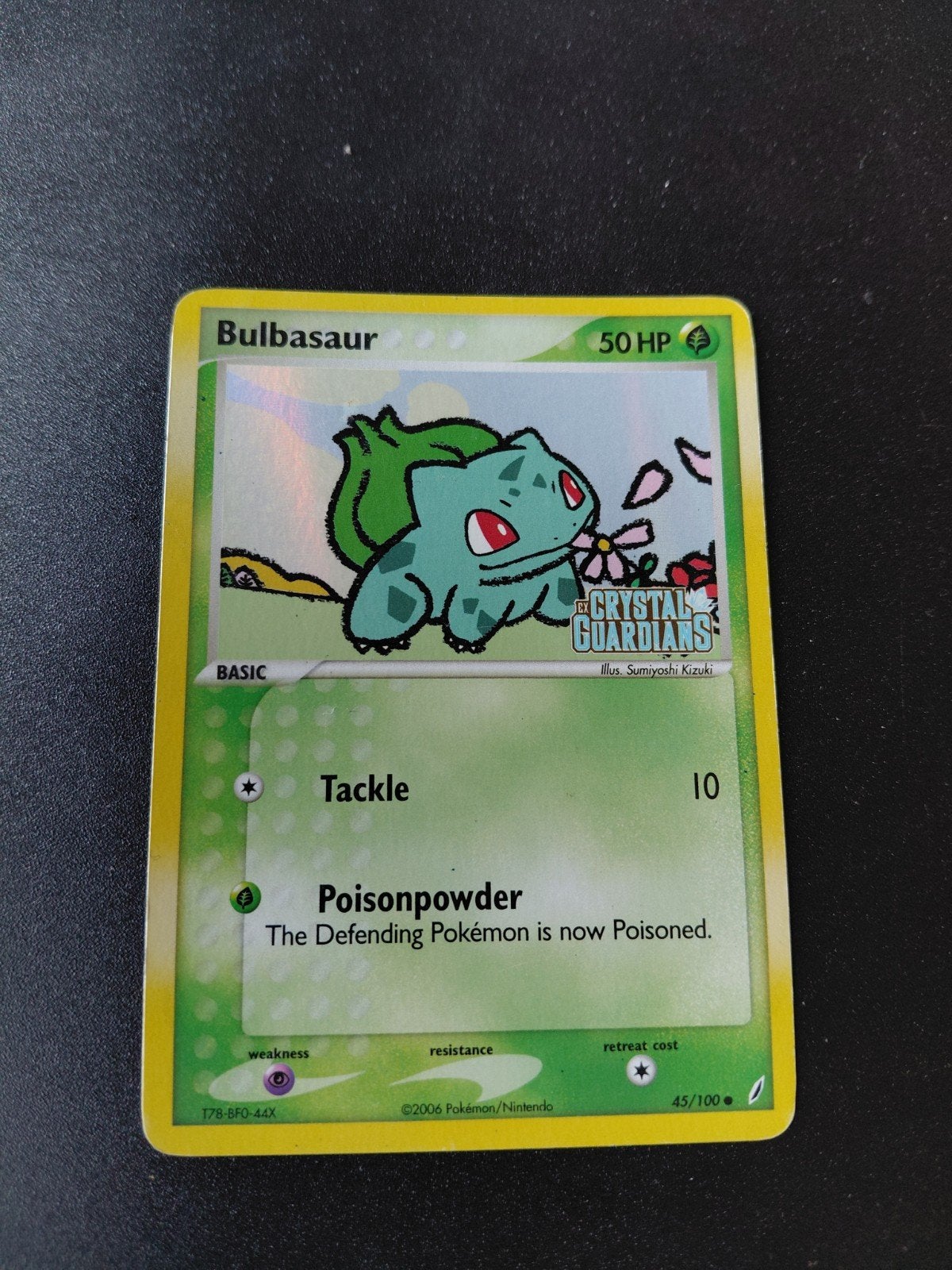 Bulbasaur Crystal Guardians 45/100 Pokémon Kaart, Ophalen of Verzenden, Zo goed als nieuw, Losse kaart