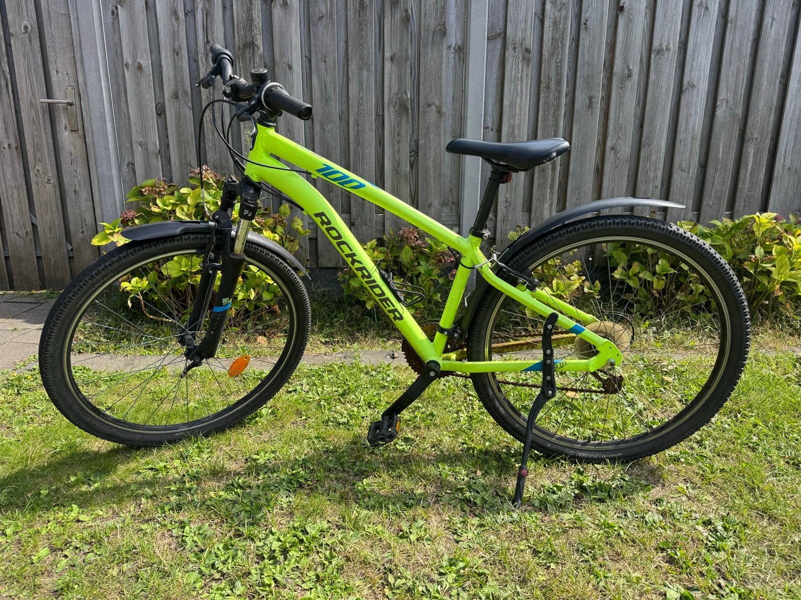 27,5 inch Rockrider ST100 Mountainbike - Neon Groen, Fietsen en Brommers, Fietsen | Jongens, Ophalen, Gebruikt, 26 inch of meer