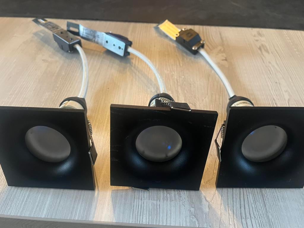 Nieuwe led inbouw spots  mat zwart, Huis en Inrichting, Lampen | Spots, Ophalen, Zo goed als nieuw