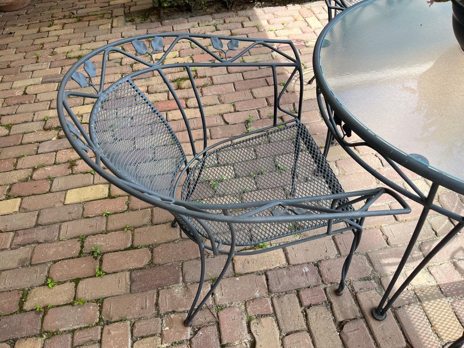 4 Royal Carde Tuinstoelen - Metaal, Tuin en Terras, Tuinstoelen, Ophalen, Gebruikt, Metaal