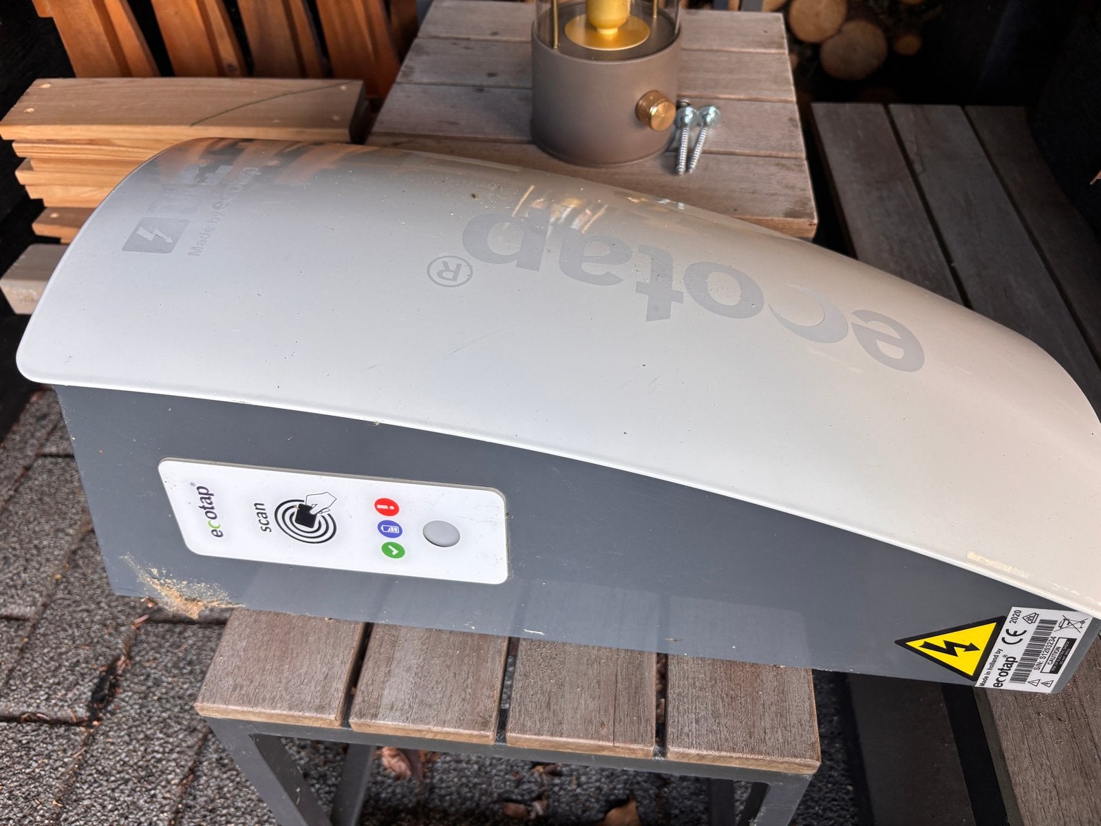 Ecotap Laadpaal met twee laadpassen, Ophalen of Verzenden, Gebruikt, Laadpaal