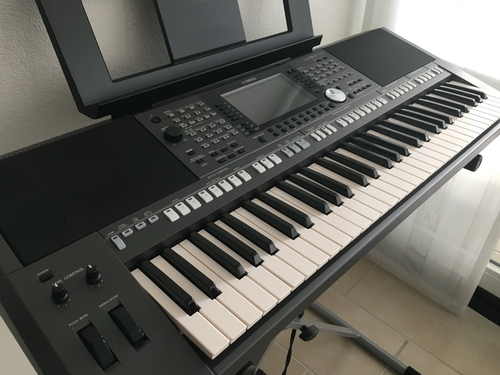 Yamaha PSR-S970 Keyboard - Zo goed als nieuw, Ophalen, 61 toetsen, Yamaha, Zo goed als nieuw