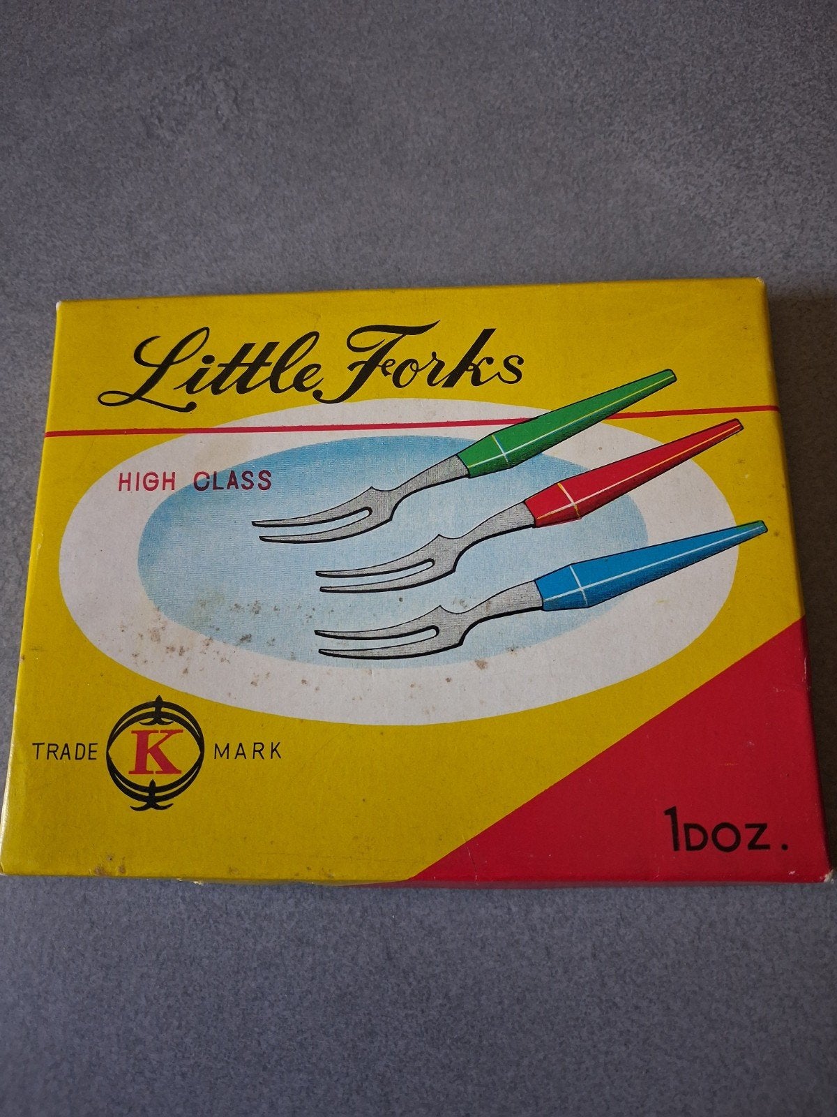 Vintage, vorkjes, Ophalen of Verzenden, Zo goed als nieuw, Metaal, Bestek