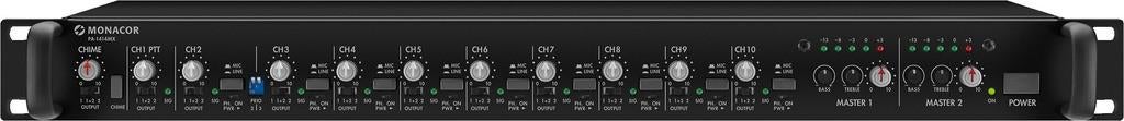 MONACOR PA-1414MX 10-Channel PreAmplifier, Gebruikt, 120 watt of meer, Stereo, Ophalen