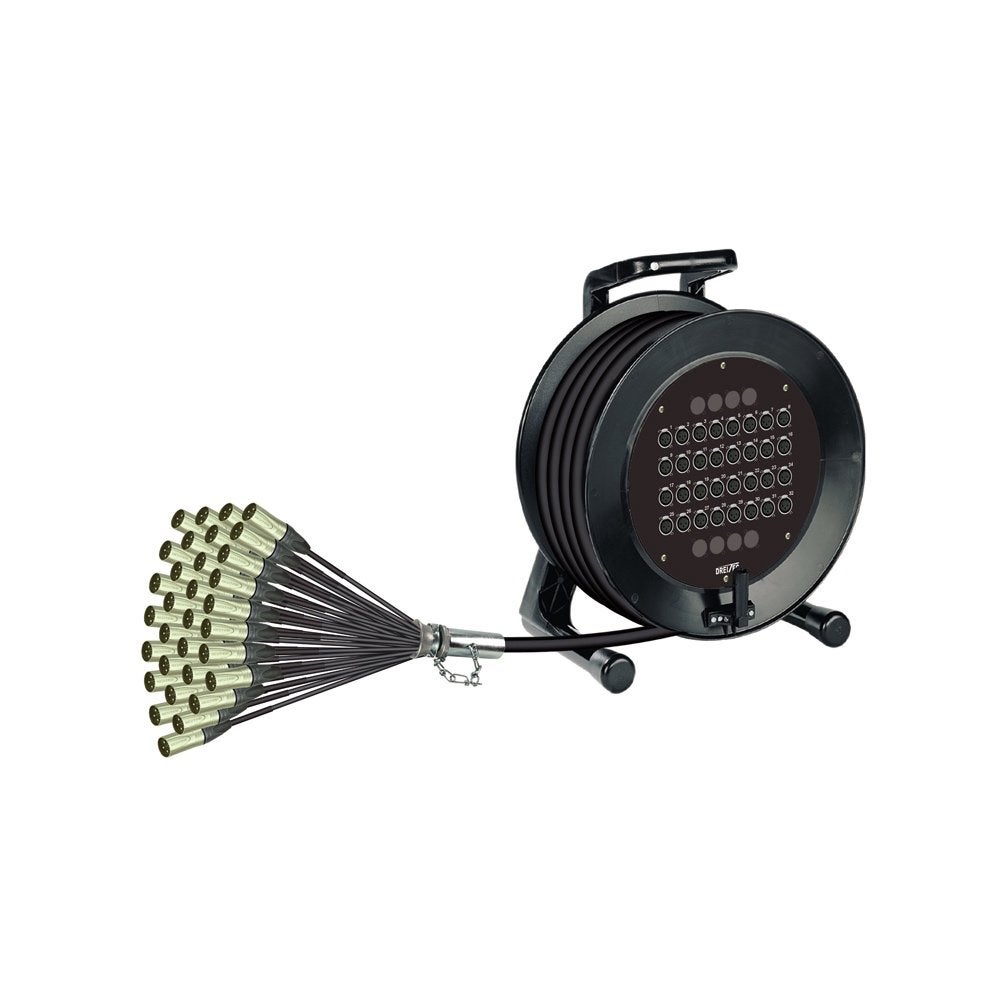 Dreitec 50m XLR Kabelhaspel 24-8 ( ABSOLUTE NIEUWSTAAT), Ophalen of Verzenden, Zo goed als nieuw, Licht