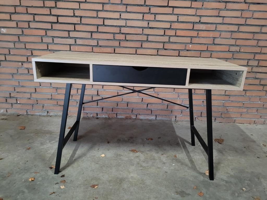 Klein bureautje Jysk, Ophalen, Met lades, 120 cm, 48 cm