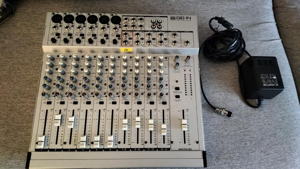 DAP PRO GIG14 Mengtafel, Muziek en Instrumenten, Ophalen, Zo goed als nieuw, 10 tot 20 kanalen, Microfooningang