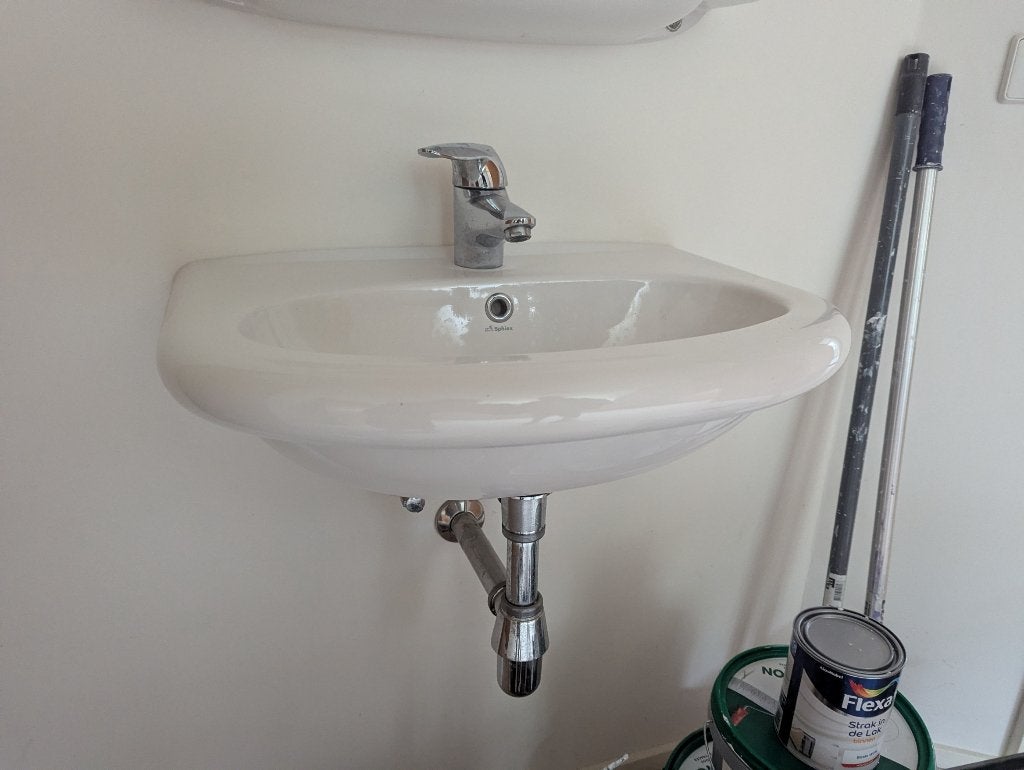 Wastafels, Ophalen, Zo goed als nieuw, Chroom, Wastafel
