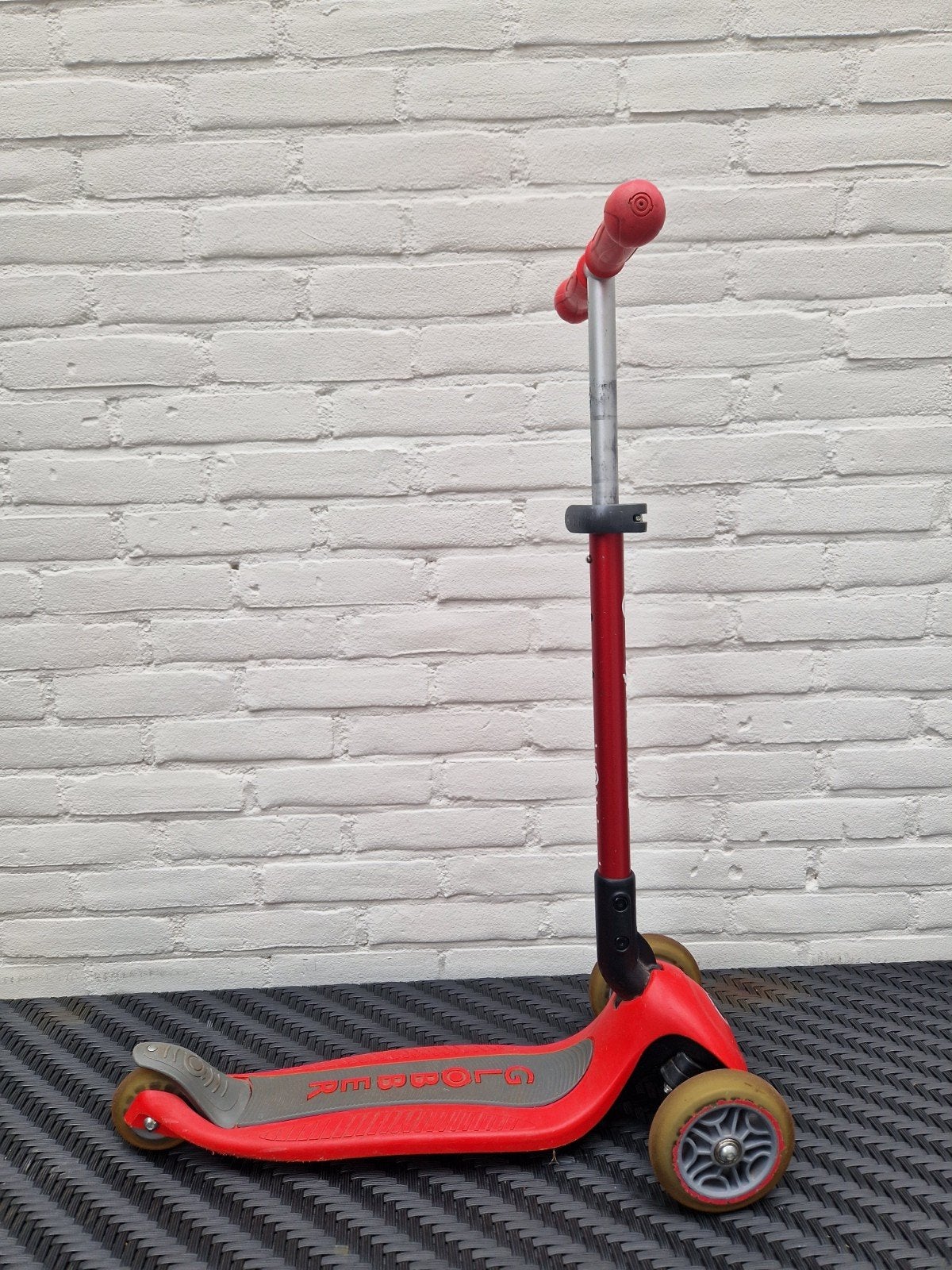 Globber driewieler step rood, Fietsen en Brommers, Steps, Gebruikt, Gewone step, Ophalen