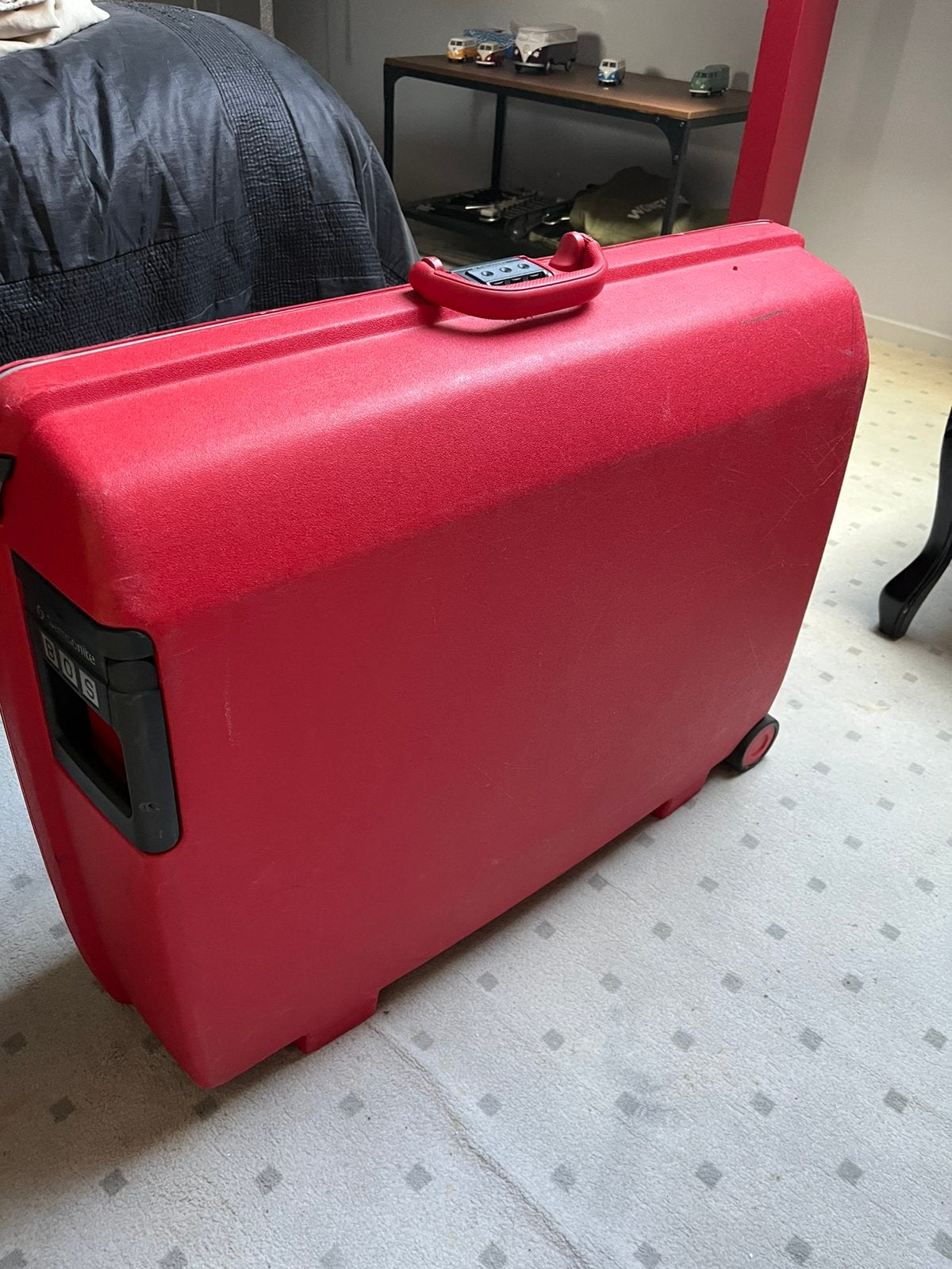 Samsonite koffer, Wieltjes, Gebruikt, 50 tot 60 cm, Hard kunststof