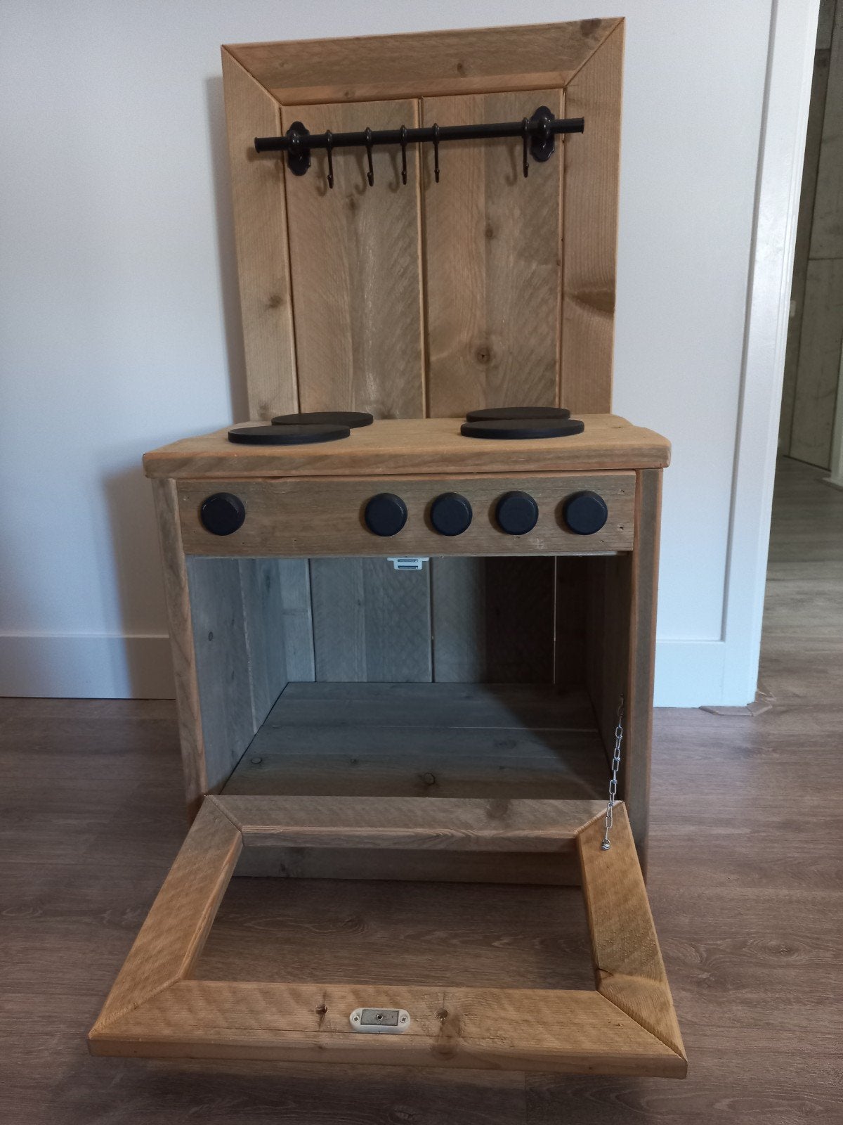 Houten Speelkeuken met Oven en Kookplaat, Kinderen en Baby's, Speelgoed | Speelkeukens, Ophalen