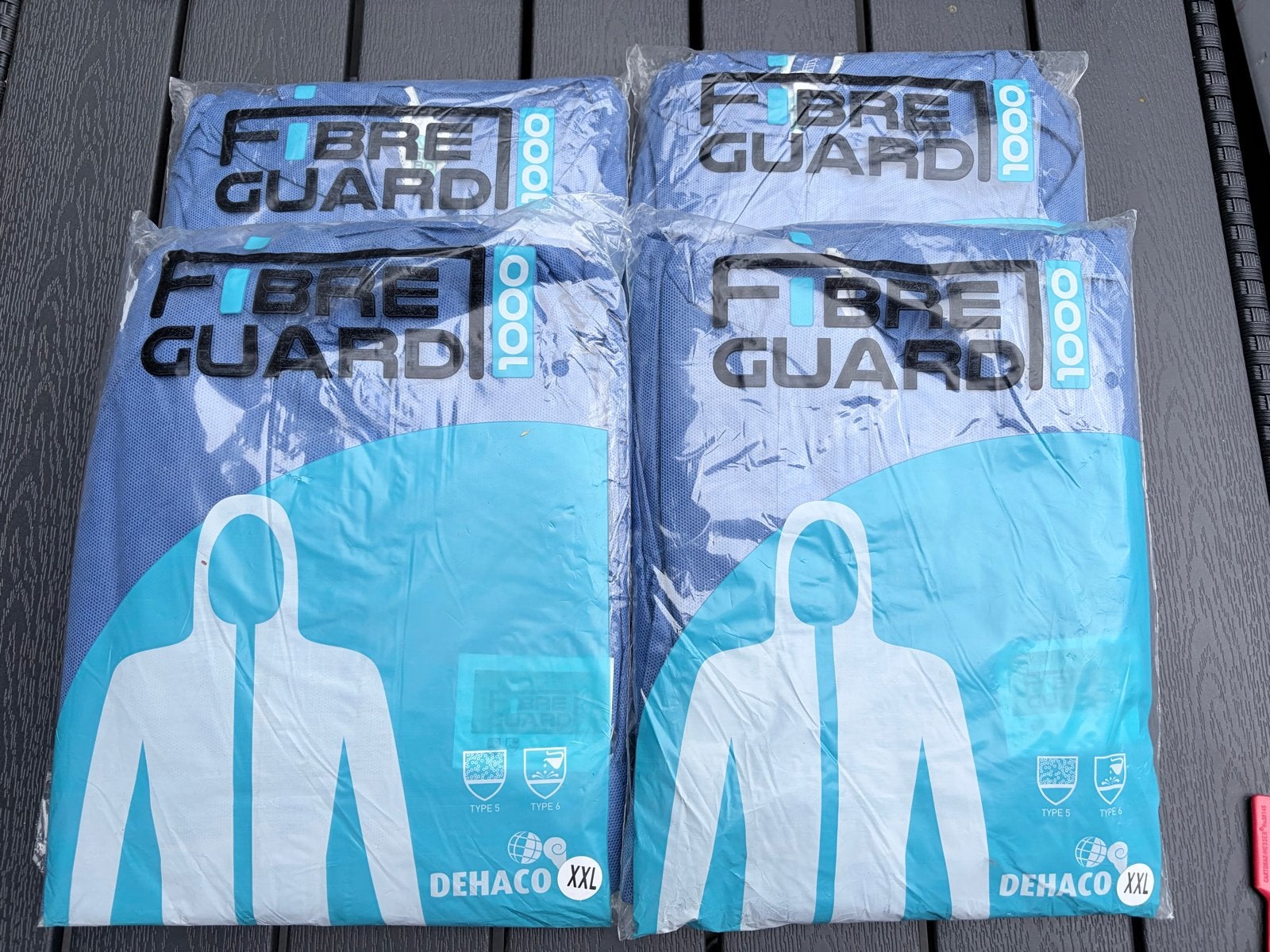 Dehaco Fibre Guard 1000 Overalls XXL (4 stuks), Doe-het-zelf en Verbouw, Veiligheidskleding, Ophalen, Nieuw