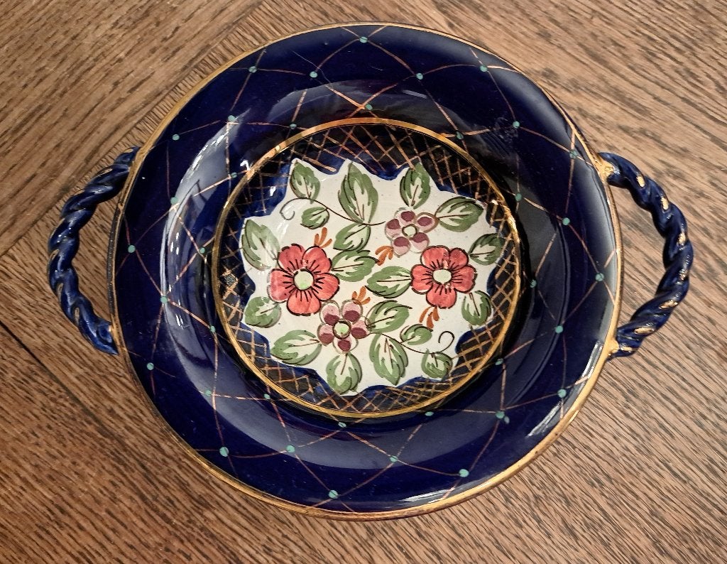 Vintage Flora Gouda Holland schaaltje, Antiek en Kunst, Antiek | Wandborden en Tegels, Ophalen of Verzenden