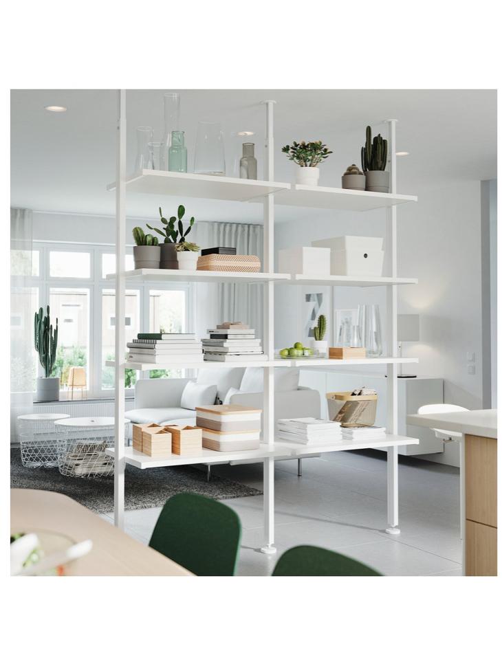 IKEA Elvarli open kast combinatie - Wit, Ophalen, Zo goed als nieuw
