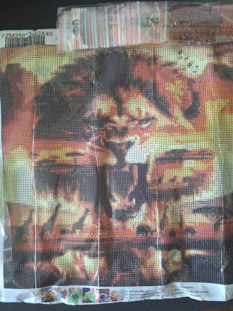 Diamond painting vierkante steentjes, Nieuw, Meerkleurig, Ophalen of Verzenden, Diamond painting