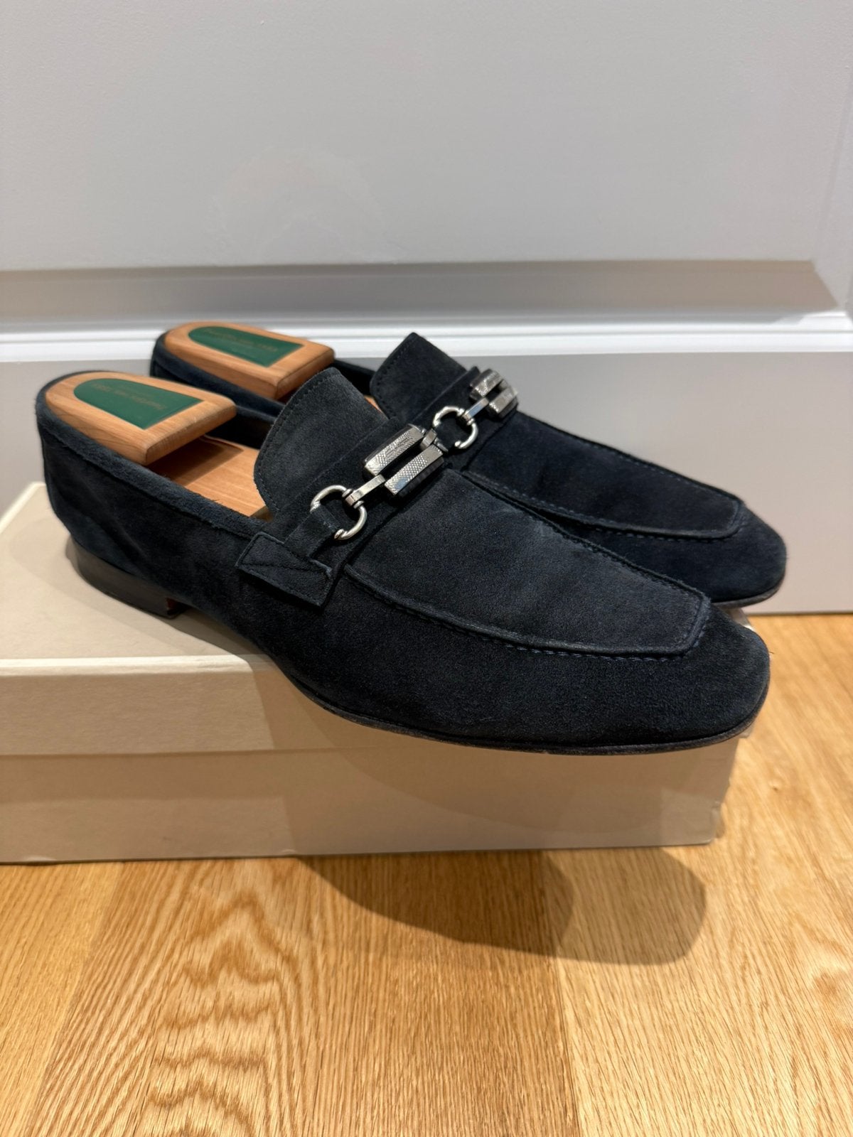 Santoni Tassel Loafer | UK 9 | (D162), Verzenden, Zo goed als nieuw, Bruin, Loafers