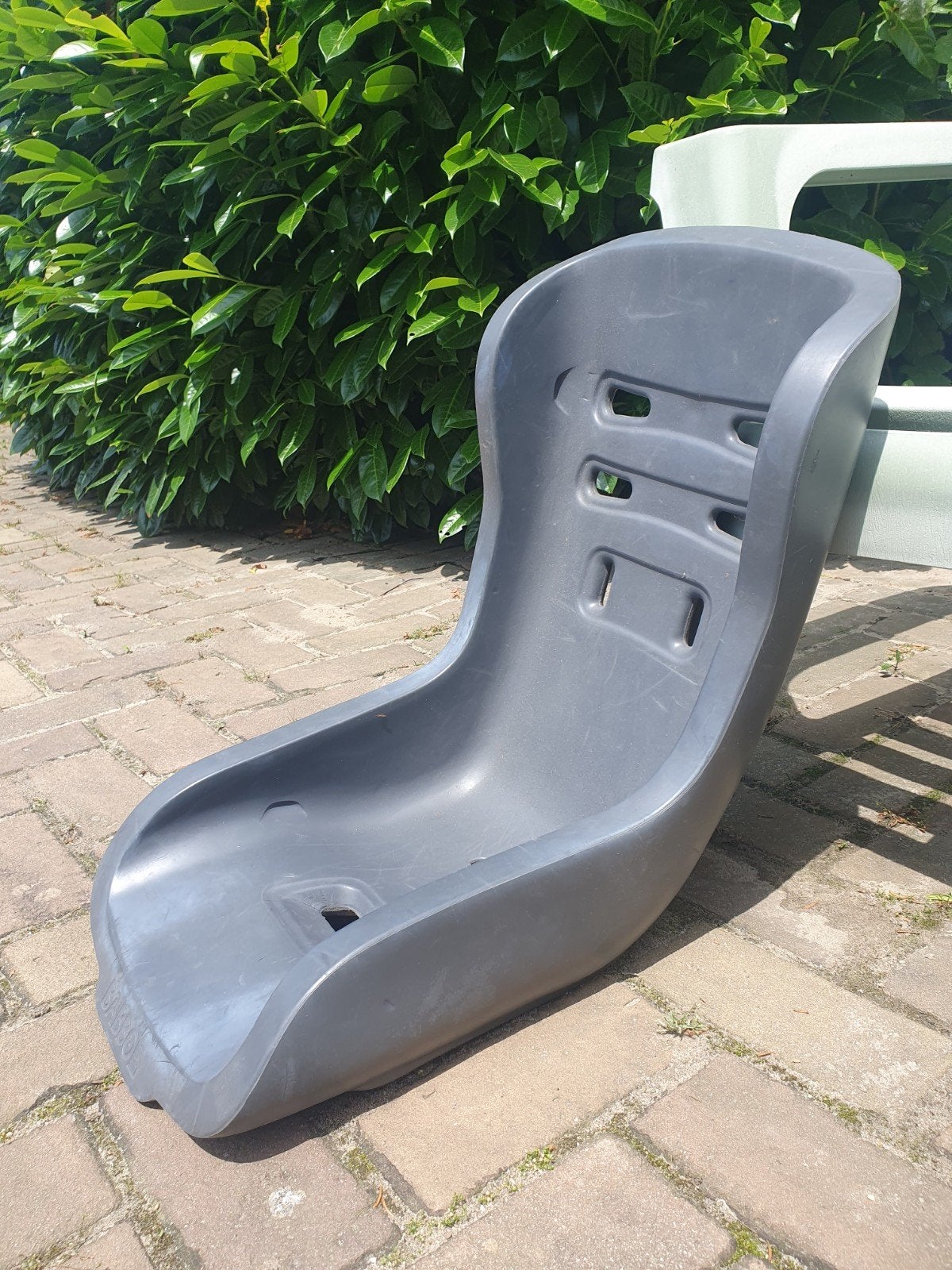 Babboe peuter / kleuter zitje voor in bakfiets (grijs), Ophalen of Verzenden, Gebruikt, Babboe
