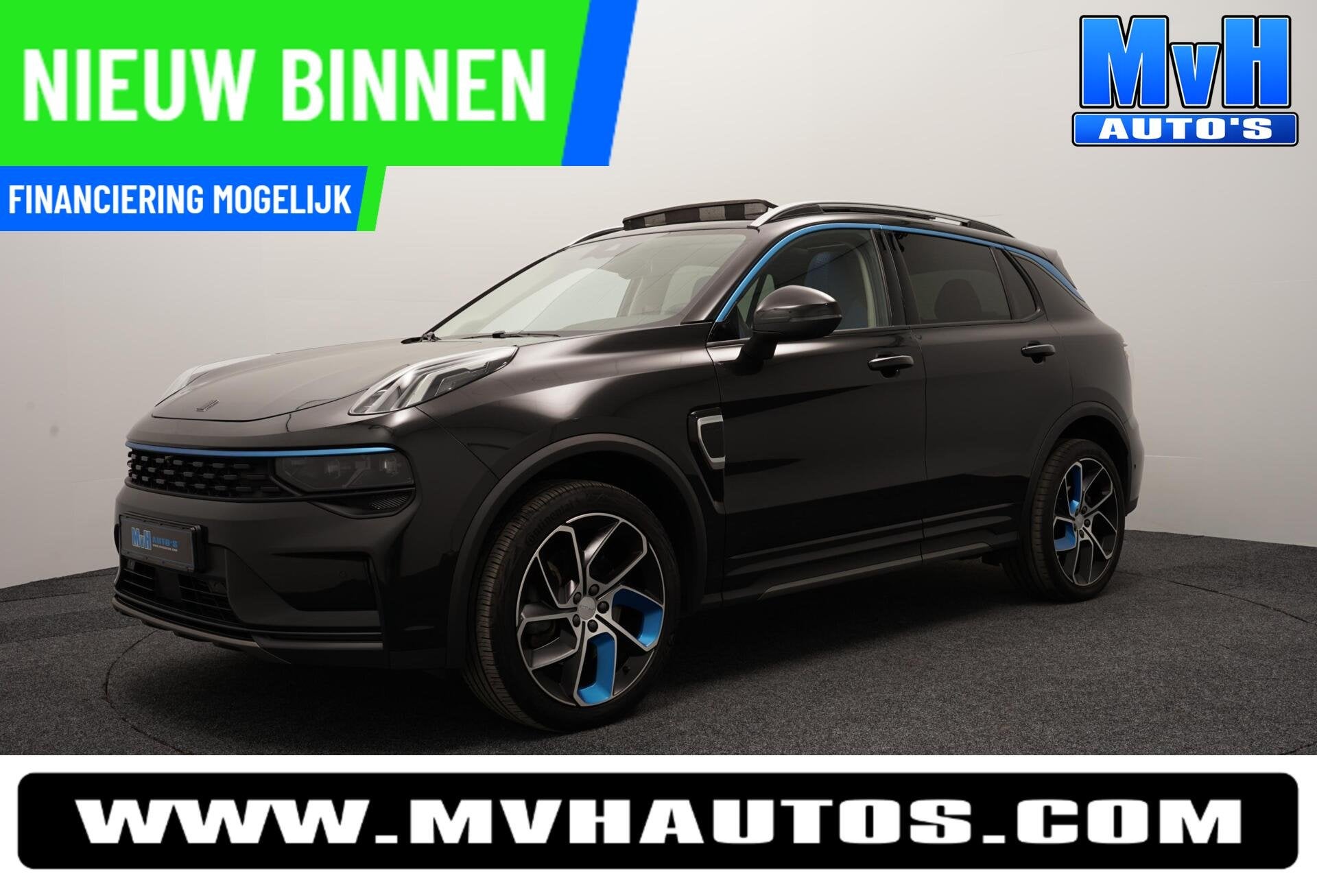 Lynk & Co 01 1.5 PHEV|262PK|LUXE|360°CAM|PANO, Auto's, Lynk & Co, Stof, Automatische klimaatregeling, Zwart, Plug-in hybride
