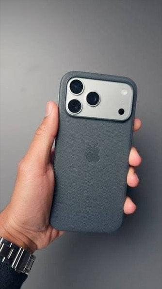 Case Apple iphone 17 Pro Max Techwoven Case MagSafe zwart, Ophalen, Zwart, Frontje of Cover, Nieuw
