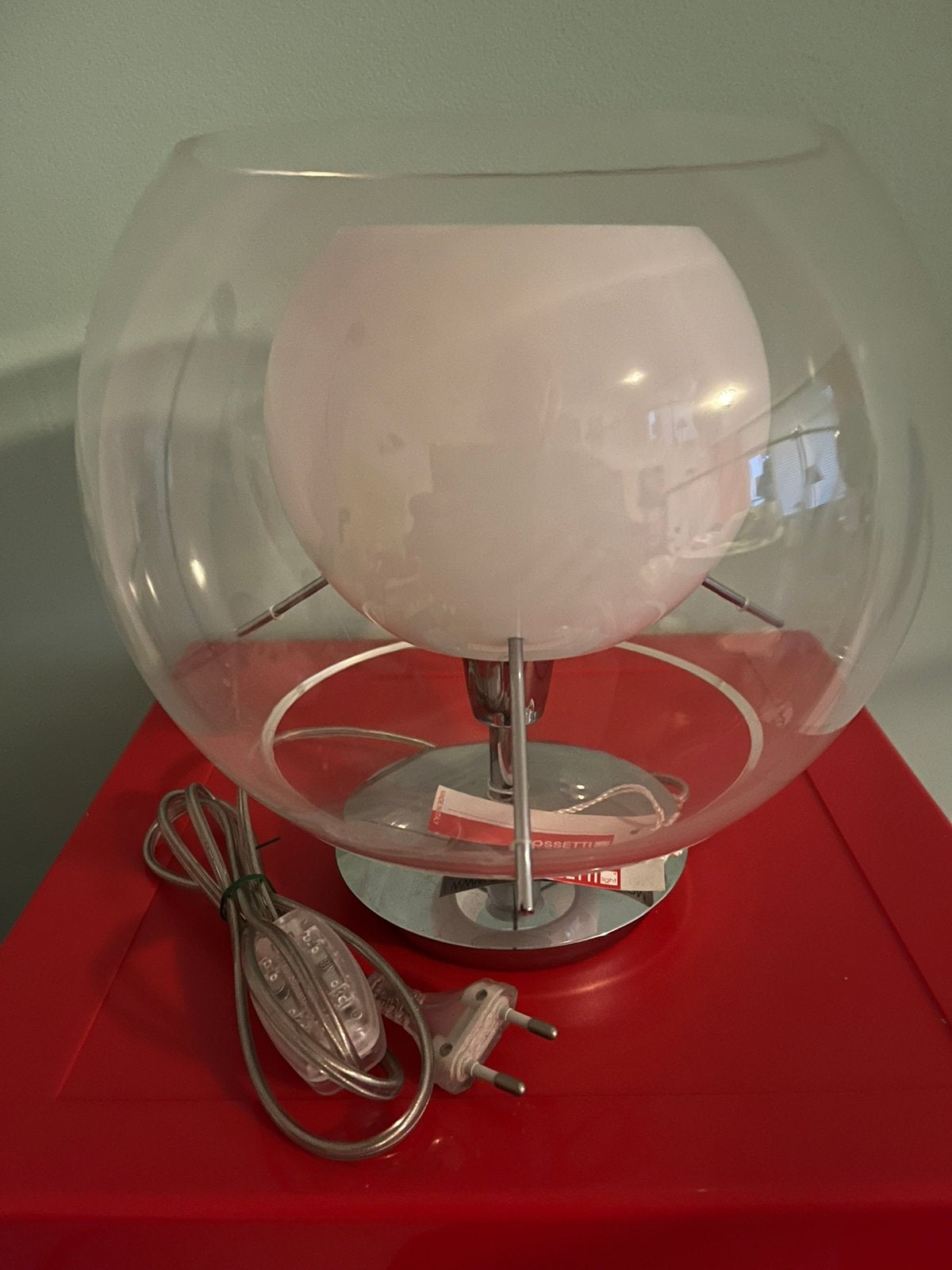 MAURIZIO FERRARI. —  VINTAGE BOLLA TAFELLAMP 1970., Ophalen of Verzenden
