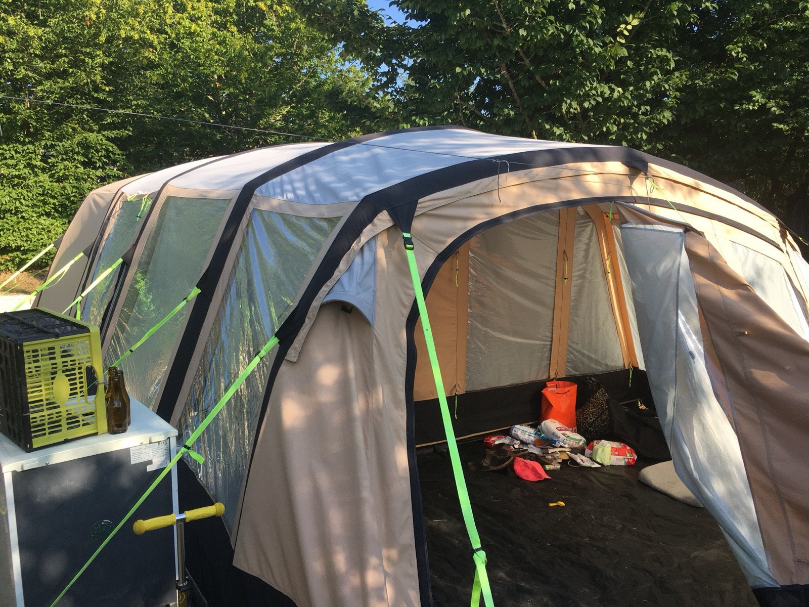 Kampa Croyde 6 classic air 2016, Caravans en Kamperen, Ophalen, Gebruikt, Tot en met 6