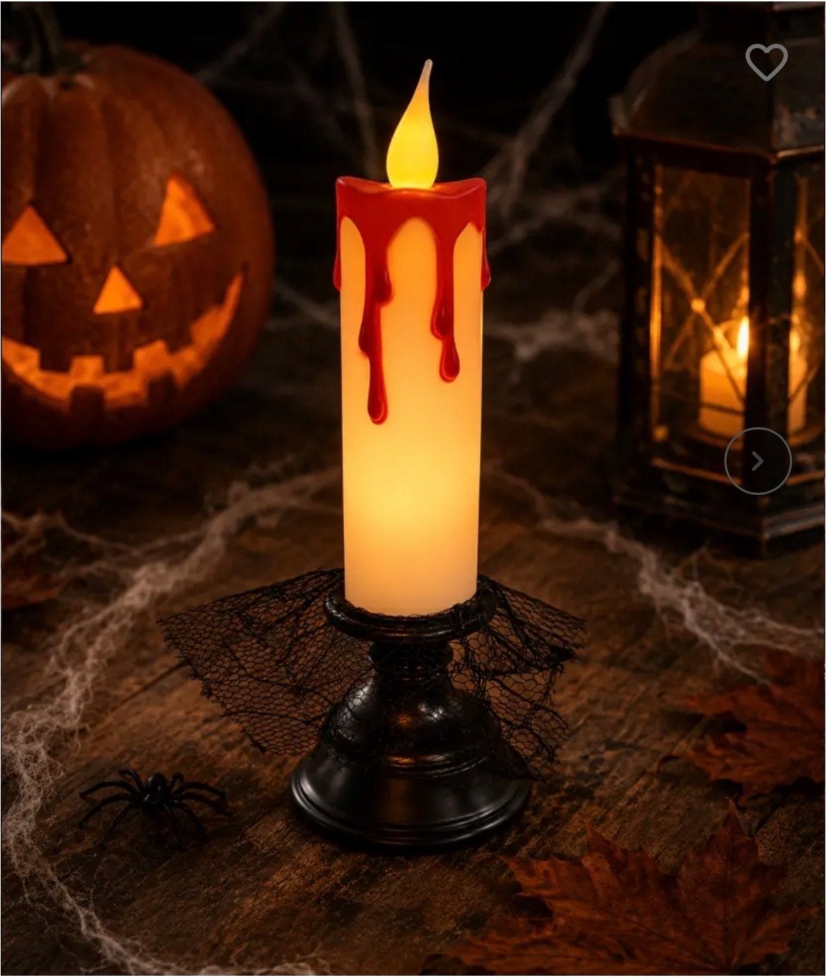 Halloween LED Kaars met Bloeddruppels - Spookachtige Decorat, Kunststof, Meerkleurig, Overige merken, Nieuw