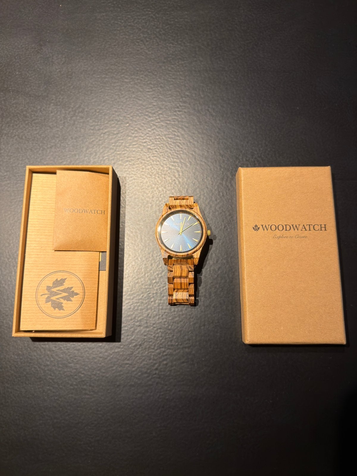 WoodWatch horloge, Ophalen of Verzenden, Zo goed als nieuw, Staal, Overige merken