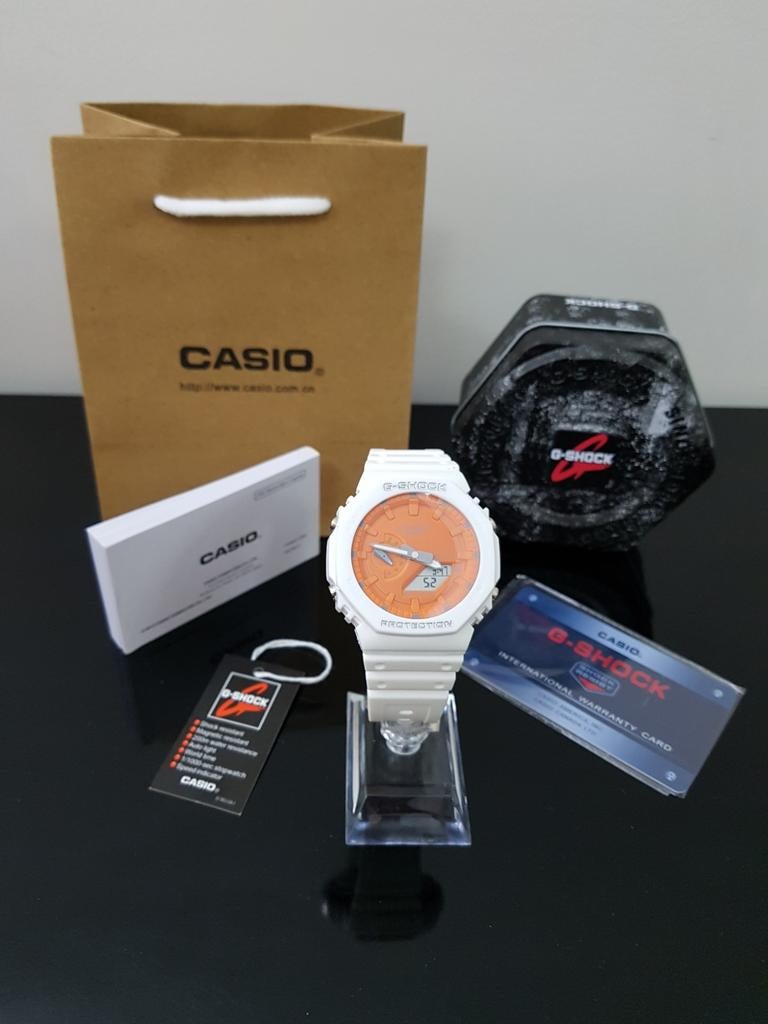 G-Shock GMA-S2100WS-7A, Ophalen of Verzenden, Nieuw, Wit, Casio G-Shock