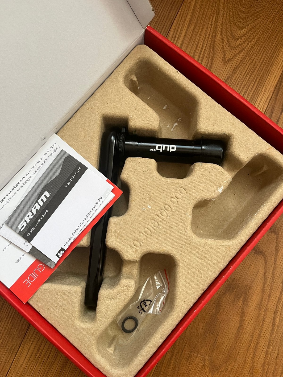 SRAM Rival AXS D1 Dub Wide linker crank 170, Crankstel of Pedalen, Ophalen of Verzenden, Zo goed als nieuw, Aluminium