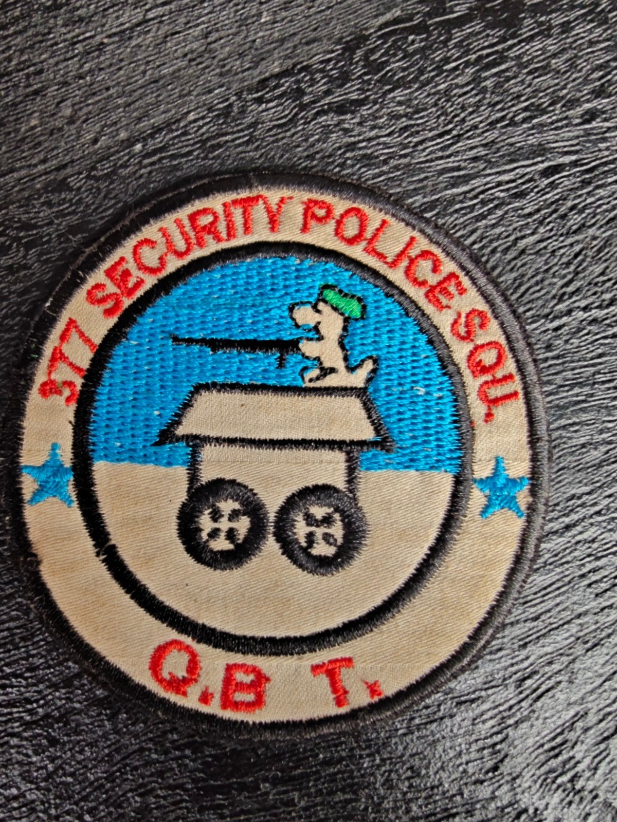 USAF 377th SECURITY POLICE SQUADRON Patch  QBT Vietnam War S, Ophalen of Verzenden, Luchtmacht, Amerika, Embleem of Badge