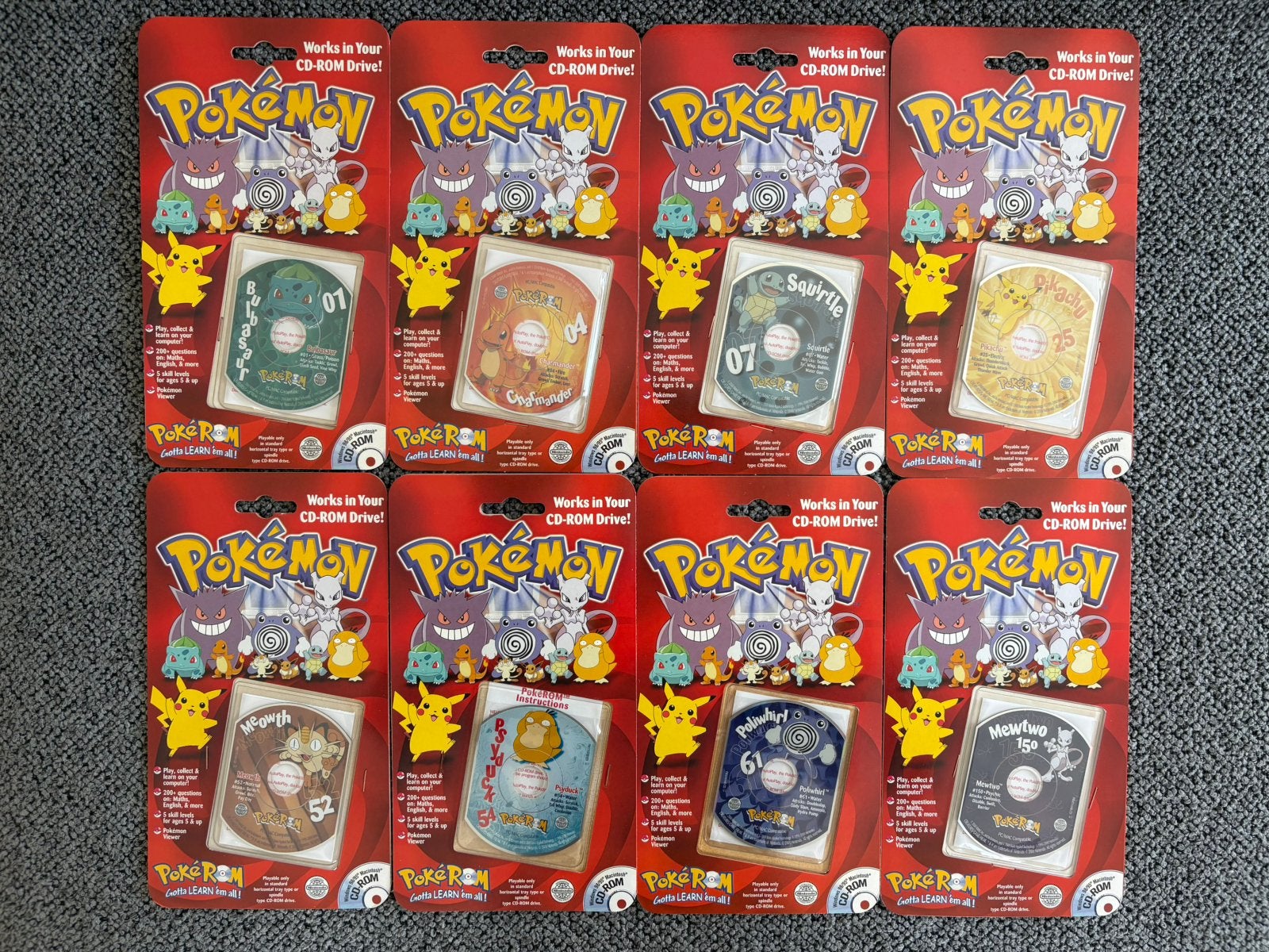 1999 PokéROM (8 stuks - ongeopend), Ophalen of Verzenden, Zo goed als nieuw, Overige typen