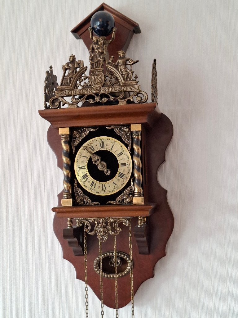 Antieke Zaanse wandklok, Antiek en Kunst, Ophalen of Verzenden
