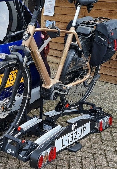 Trekhaak fietsendrager voor 2 fietsen - Zo goed als nieuw, Ophalen, Zo goed als nieuw, 2 fietsen, Trekhaakdrager
