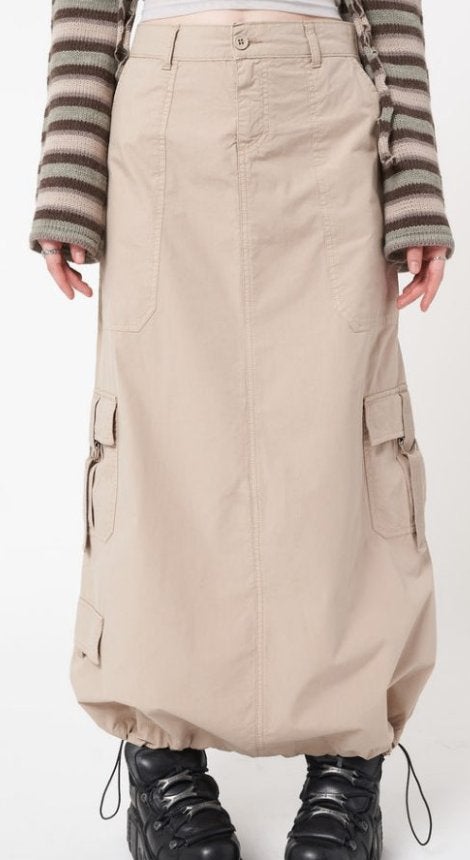 Rok Aria Minga London NIEUW, Maat 38/40 (M), Beige, Ophalen of Verzenden, Onder de knie